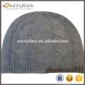 winter grey cashmere beanie hat